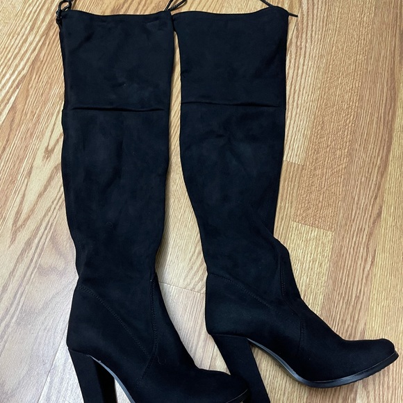 Over the knee boots in black size 5.5 (225) - Picture 5 of 10